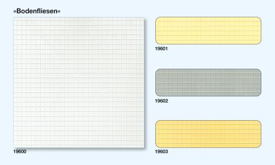 Floor Tiles, Square, Beige, 3 Sheets 95 x 95 mm 