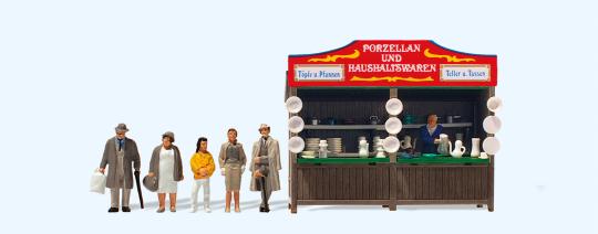 HO Kirmesbude Porzellan 