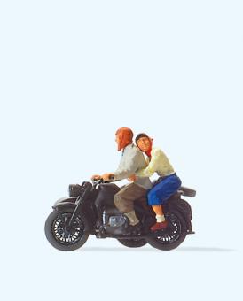 Motorradfahrer. Zündapp KS 75 