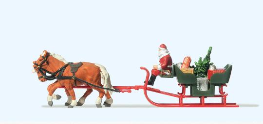 Schlitten, Weihnachtsmann, Pa 
