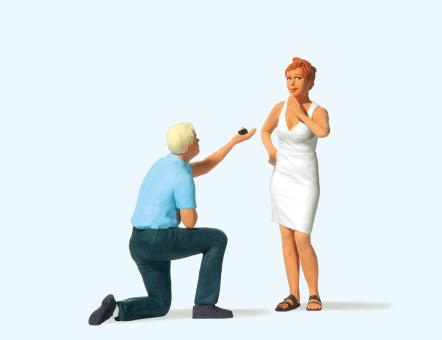 Heiratsantrag mit Ring 