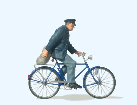 Bauer auf Fahrrad 