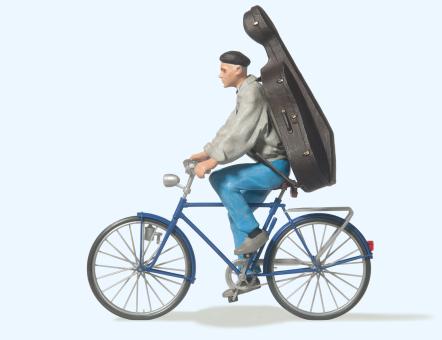 Student auf Fahrrad 