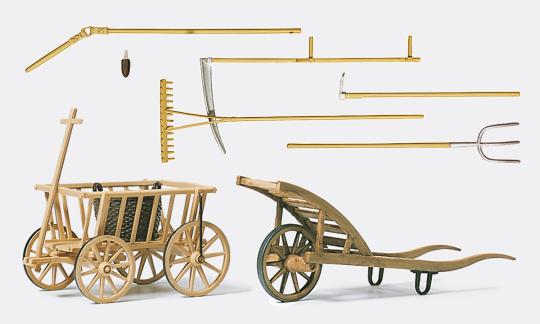 Handwagen. Schubkarre. Werkze 