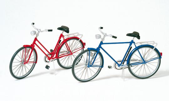 Herren- und Damenfahrrad. Bau 