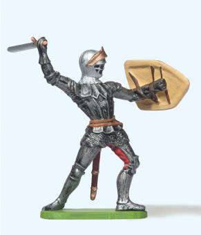 Ritter kämpfend, mit Schwert 