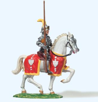 Ritter reitend, mit erhobener 