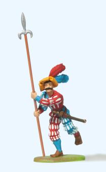 Landsknecht stürmend, mit Spi 