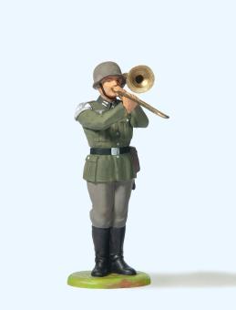 Musiker stehend, mit Posaune 