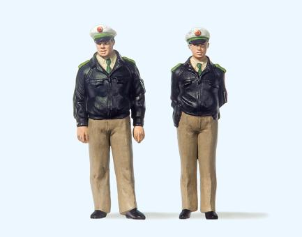 Polizisten stehend. Grüne Uni 