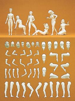 Modellfigur Eva. 7 unbemalt 