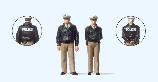 Polizisten stehend. Grüne Uni 