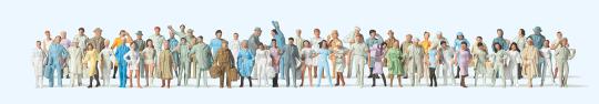 Reisende, Passanten. 60 Figur 